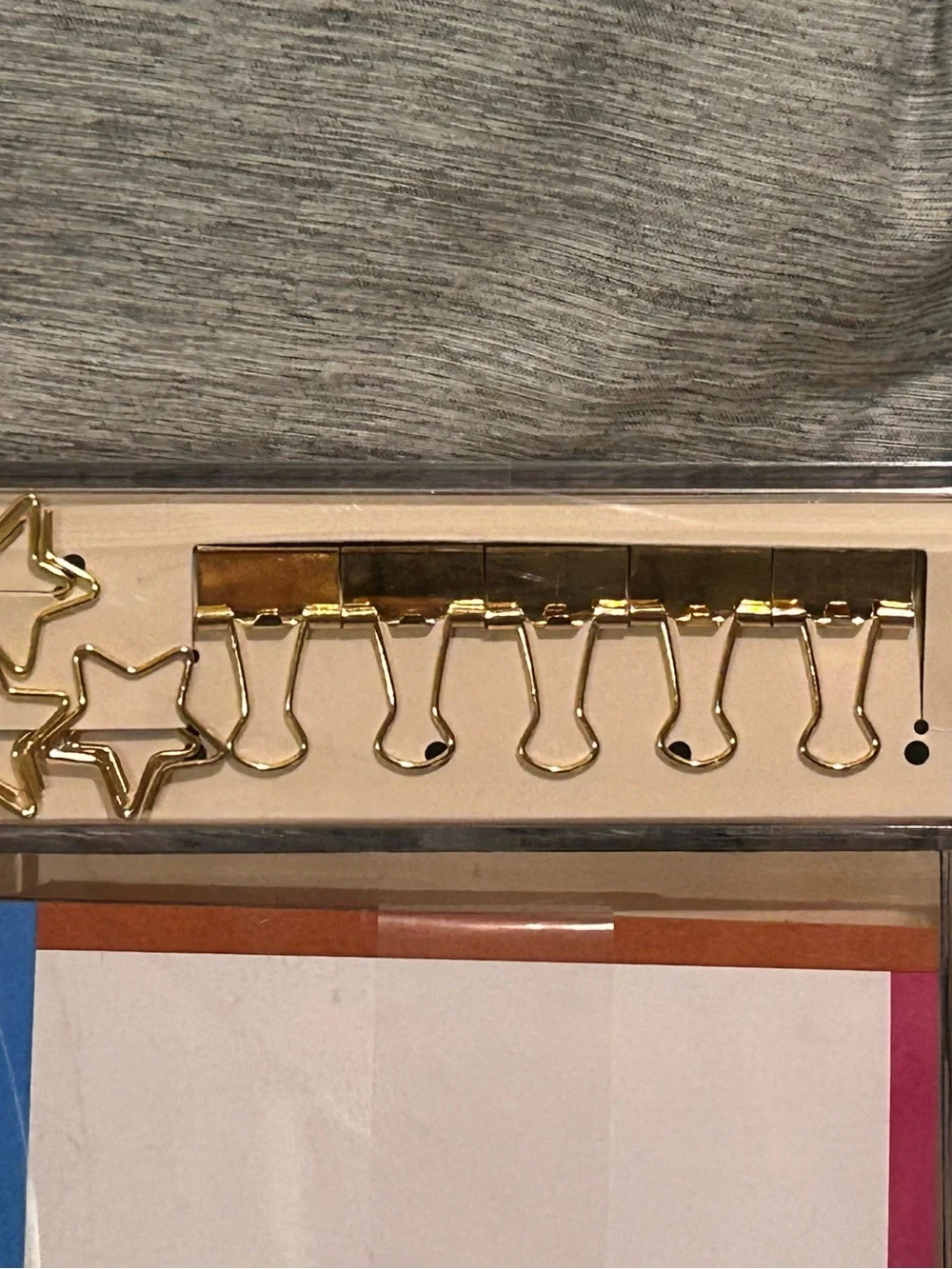 Kate Spade New York Star Spangled Stationery Tackle Box Desk Accessory Set NWTS